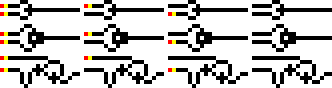 OR, XOR and AND gates in action